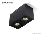 Raumberg светильник OX13ВC Bk (2хGU10) черный
