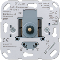 JUNG Мех Светорегулятор поворотно - нажимной 50-420 Вт для л/н,электрон. и обмоточных тр-ров