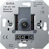Gira Мех Светорегулятор поворотный 1000W для л/н