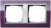 Gira EV CL Фиолетовый/Алюминий Рамка 2-ая