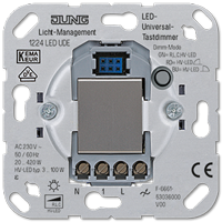 JUNG Мех Светорегулятор нажимной 50-420 Вт/ВА для л/н, электрон. и обмоточных тр-ров