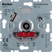Berker Мех Светорегулятор поворотный 20/500 Вт для л/н и обм тр-ров