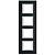 BT Axolute Черный мрамор Ардезия Рамка 2+2+2+2 мод прямоугольная (надпись вертикально)