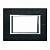 BT Axolute Черный мрамор Ардезия Рамка 3 мод прямоугольная