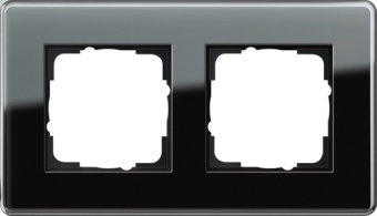 Gira ESP Glass C Черное стекло Рамка 2-ая